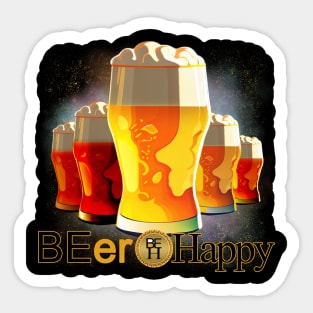 BEer Happy Sticker